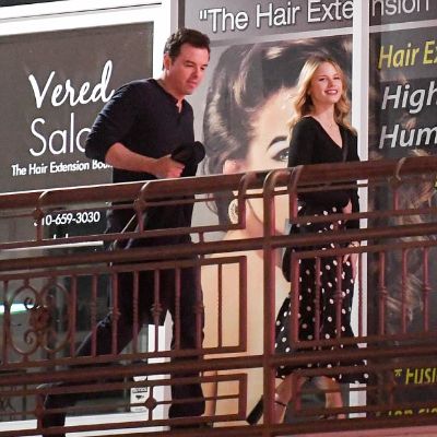 Seth Woodbury MacFarlane along with ex-fiancée, Halston Sage.